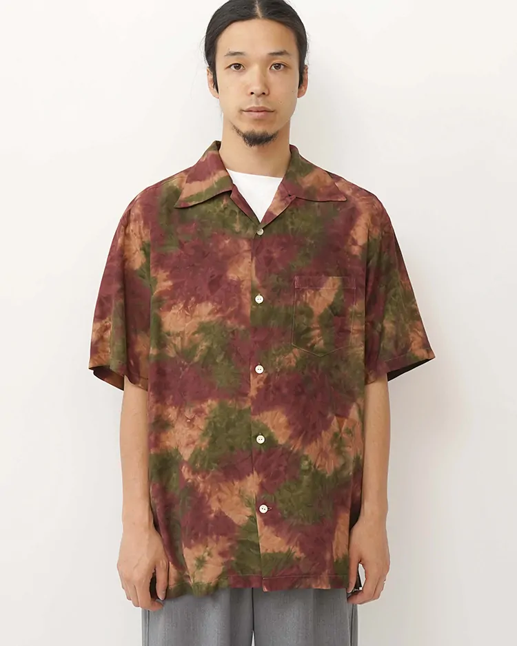 Aloha Blossom (MEN) / CHUSEN DYE / GREEN x PURPLE