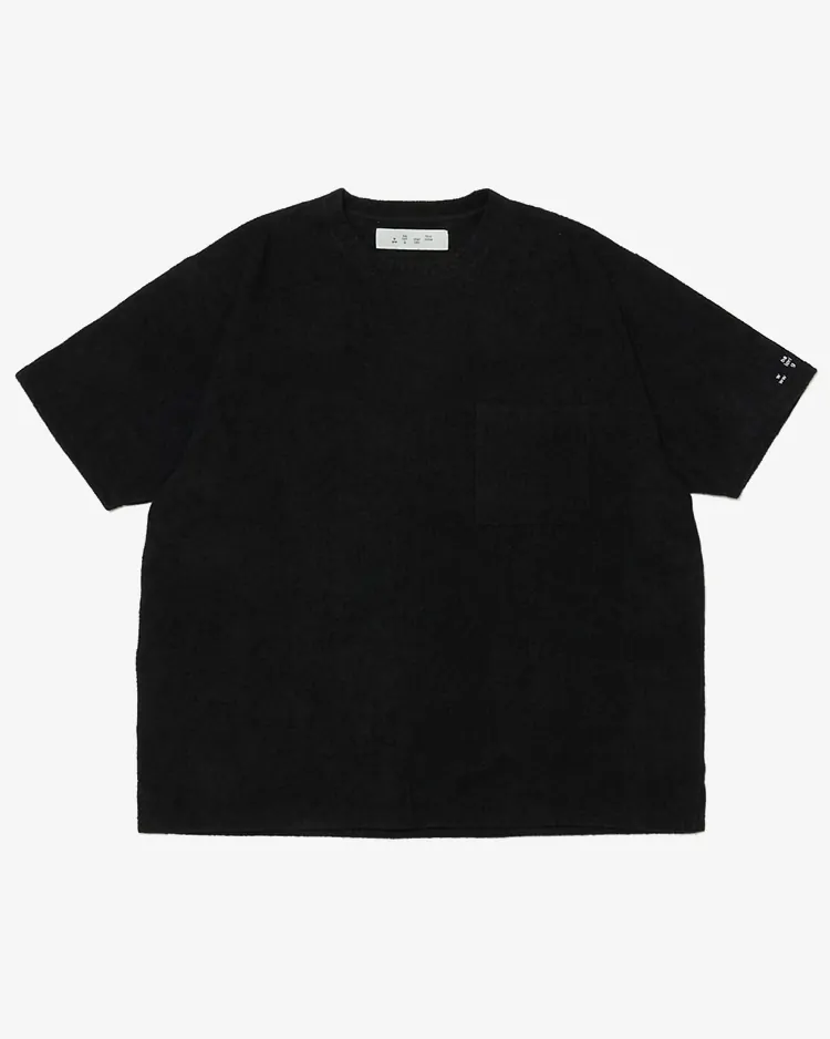 BAL / BAL/THING FABRICS TOWEL CREW NECK TEE / BLACK