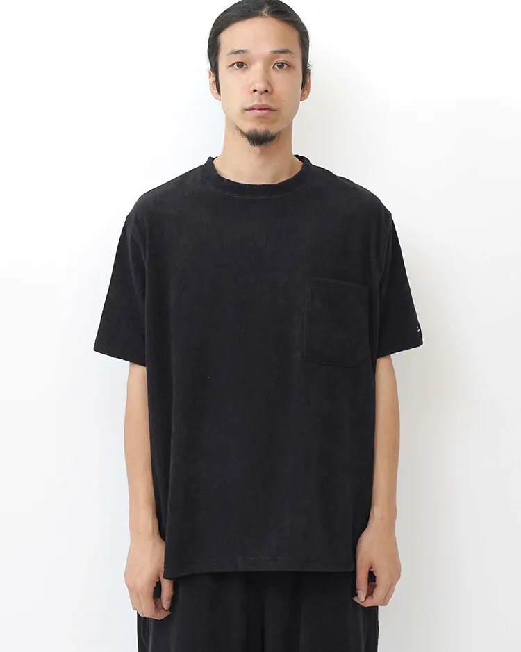 BAL / BAL/THING FABRICS TOWEL CREW NECK TEE / BLACK
