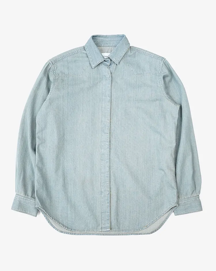 Tu es mon Tresor / The Turquoise Denim Shirt - Solid 7year (TEMT-SHRG010-SO7Y)