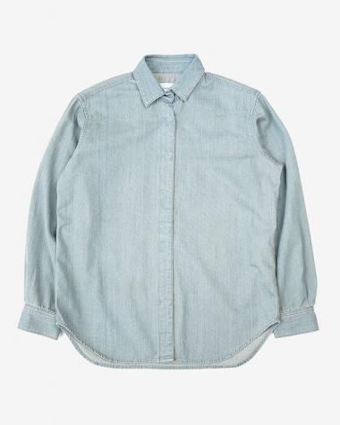 Tu es mon Tresor / The Turquoise Denim Shirt - Solid 7year (TEMT-SHRG010-SO7Y)