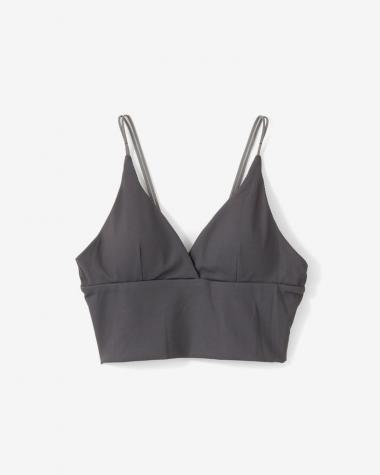  / No.6P CUP IN BRA TOP DOUBLE / GRAY