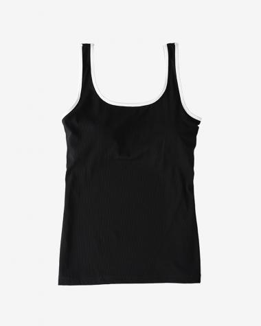  / No.5 CUP IN TANK TOP / BLK×WHIT