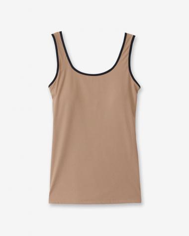  / No.5 CUP IN TANK TOP /  BEG×BLK