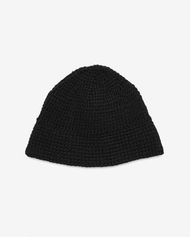  / HAND KNITTING NAVAL HAT / BLACK