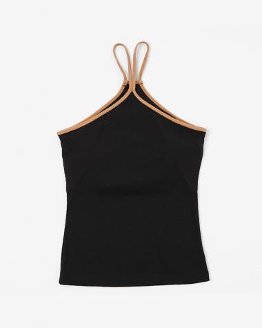  / No.11 CUP IN LANG TOPS / BLK×BEG