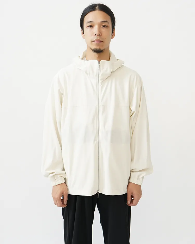 Dice&Dice / SUPIMA COTTON TWILL HOODED BLOUSON / BEIGE