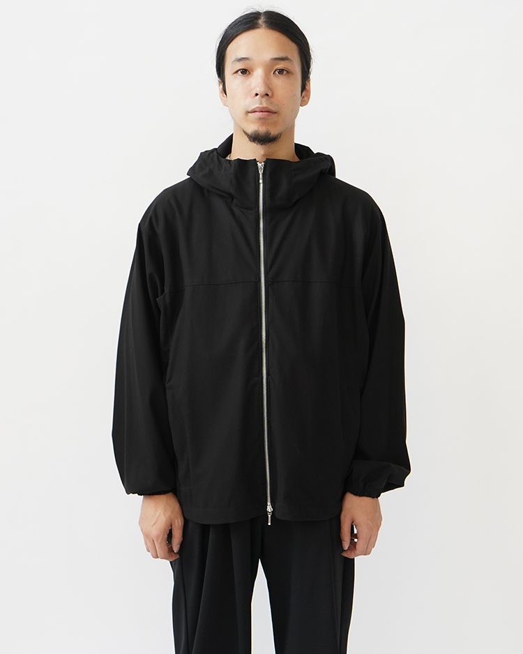Dice&Dice / SUPIMA COTTON TWILL HOODED BLOUSON / BLACK　