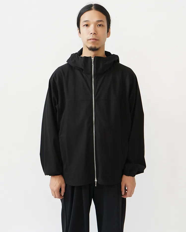 Dice&Dice / SUPIMA COTTON TWILL HOODED BLOUSON / BLACK　