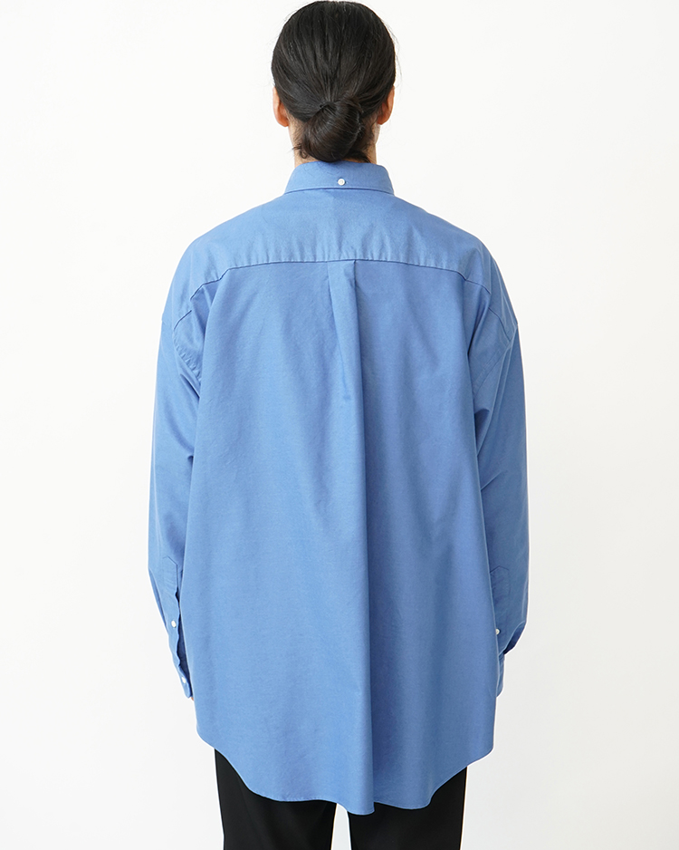 Oxford L/S Oversized B.D Pullover Shirt / SAX | Graphpaper