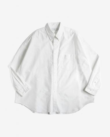  / Oxford L/S Oversized B.D Shirt / WHITE
