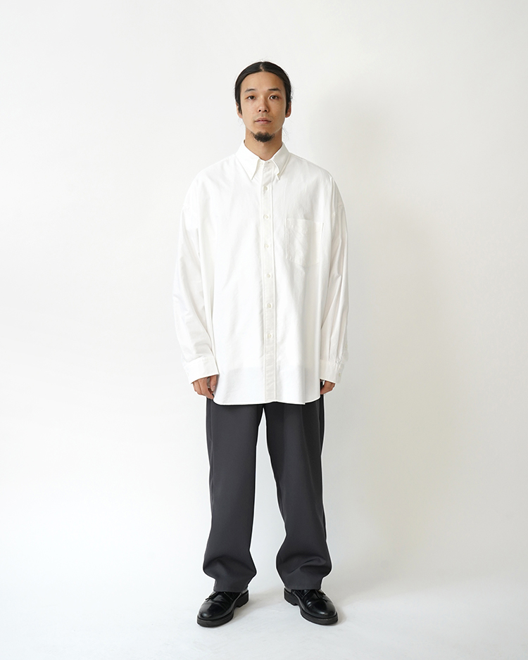 dadaページ Poplin Dobby Zigzag Tape Big Collar Dress | Pasand by ne