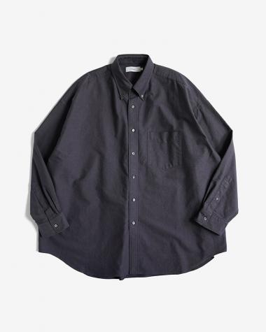  / Oxford L/S Oversized B.D Shirt / GRAY