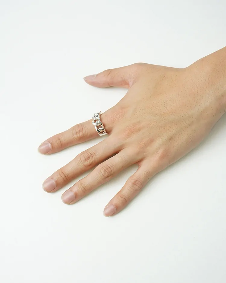Garden of eden / CURB CHAIN ID RING(M) (ED-VG17-CR02)