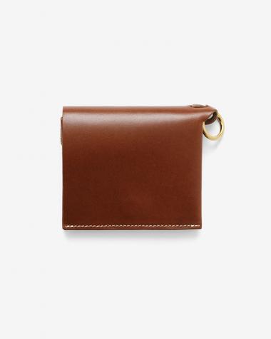  / KREL - RING WALLET GOLD RING / COGNAC