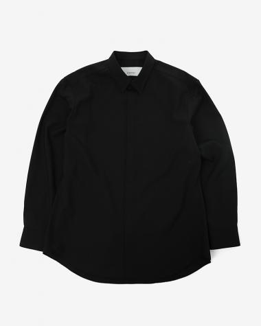  / WOOL SHIRT / BLACK