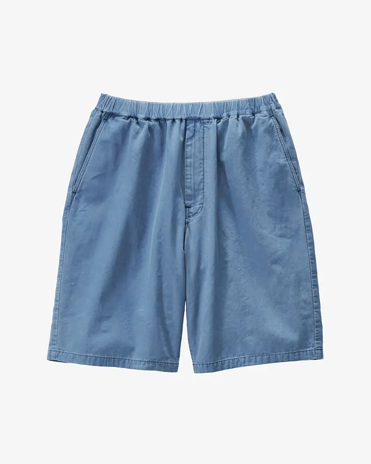 Graphpaper (MEN) / SIDOGRAS Indigo Poplin Track Shorts / LIGHT FADE