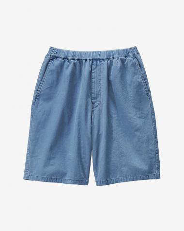  / SIDOGRAS Indigo Poplin Track Shorts / LIGHT FADE