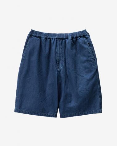  / SIDOGRAS Indigo Poplin Track Shorts / DARK FADE