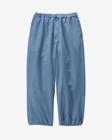  / SIDOGRAS Indigo Poplin Track Pants / LIGHT FADE