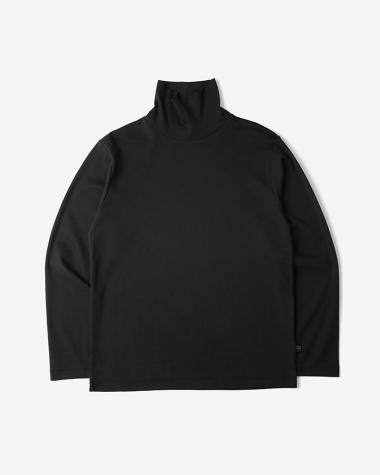  / ULTRA SOFT SMOOTH TURTLE NECK INNER / BLACK