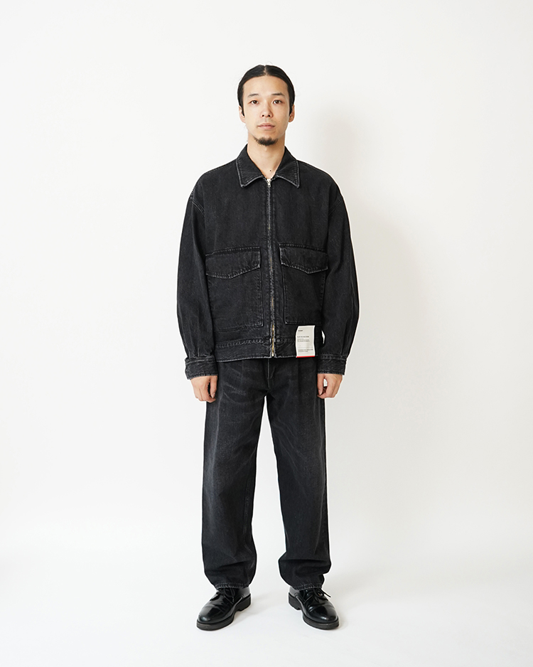 うみページ Selvage Denim Zip Jacket / BLACK DARK FADE | Graphpaper (MEN