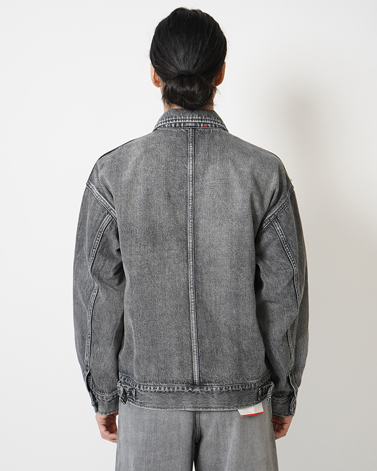 Selvage Denim Zip Jacket / BLACK LIGHT FADE | Graphpaper