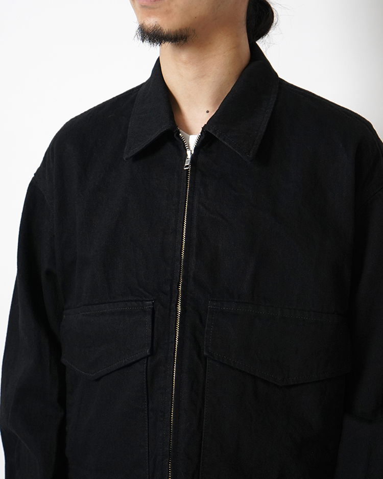 茂樹ページ Selvage Denim Zip Jacket / BLACK DARK FADE | Graphpaper (MEN