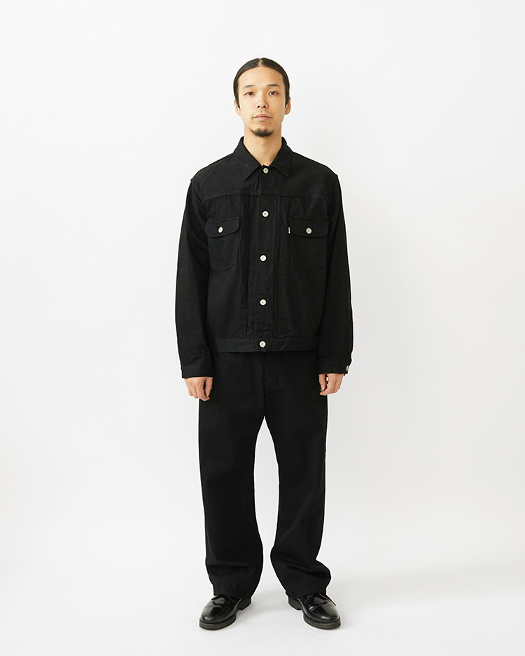 ジャケット・アウター PHIGVEL CLASSIC JEAN JACKET BLACK Phigvel Classic Jean Jacket Black