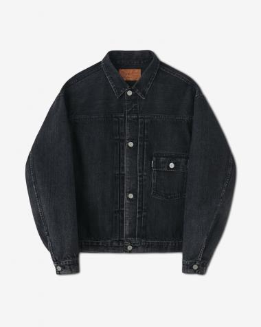 PHIGVEL / CLASSIC FADED JEAN JACKET / BLACK (FADE)