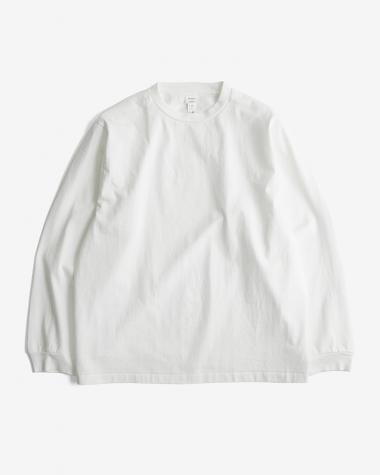 YAECA (MEN) / CREW NECK T-SHIRT L/S / WHITE