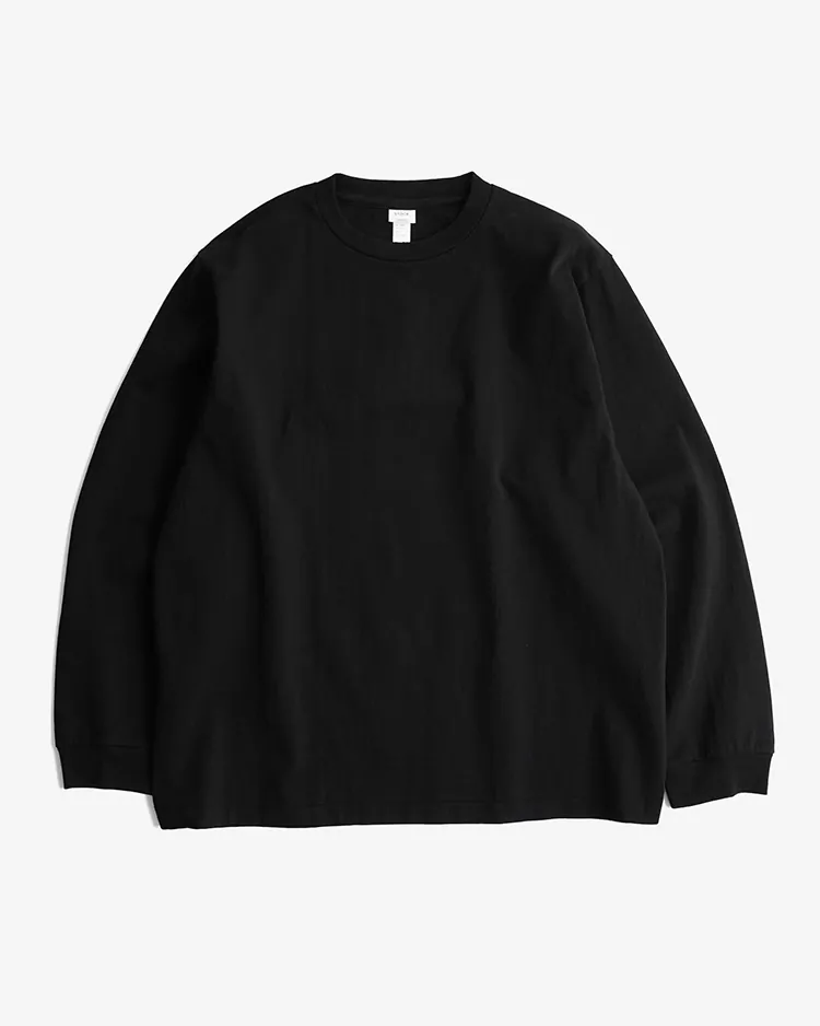 YAECA (MEN) / CREW NECK T-SHIRT L/S / K.BLACK