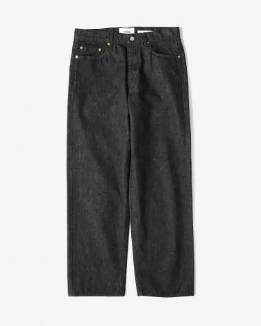 WIDE STRAIGHT DENIM(13-13B) / BLACK | YAECA (MEN)(ヤエカ