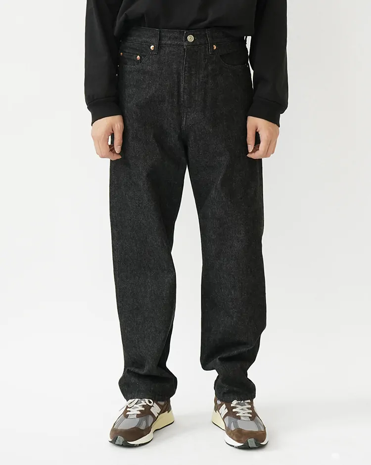YAECA (MEN) / WIDE STRAIGHT DENIM(13-13B) / BLACK