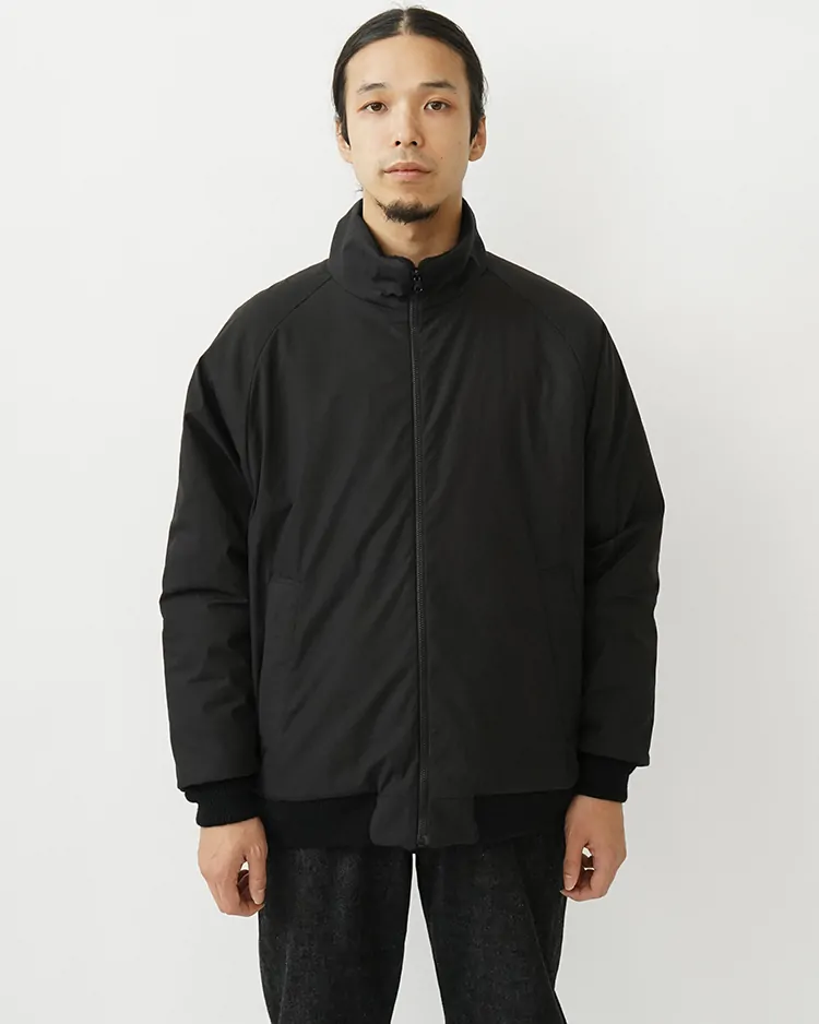 YAECA (MEN) / STAND COLLAR ZIP BLOUZON / BLACK