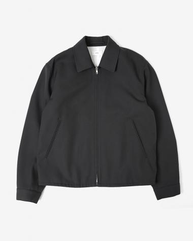  / BACK SATIN HARRINGTON JACKET / CHACOAL
