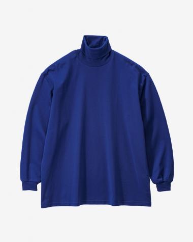  / Brushed Mockrody High Neck L/S Tee / BLUE