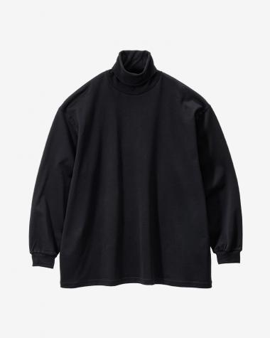  / Brushed Mockrody High Neck L/S Tee / BLACK