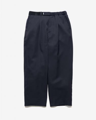  / Scale Off Wool Wide Chef Pants / NAVY