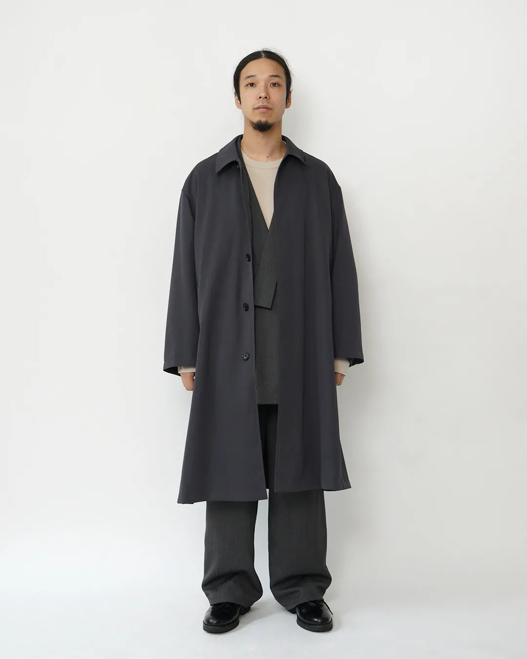 Scale Off Wool Balmacaan Coat / C.GRAY | Graphpaper (MEN)(グラフ