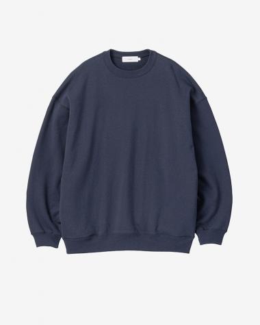  / AZUMA Terry Crew Neck Sweat / NAVY