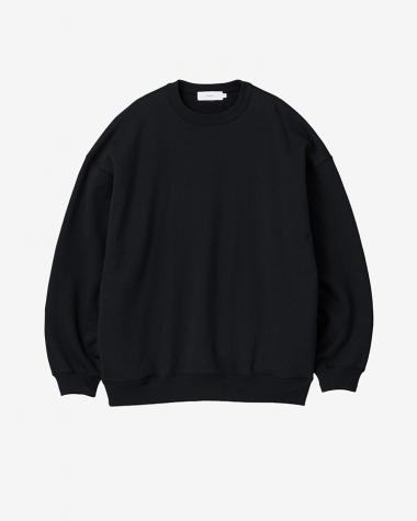  / AZUMA Terry Crew Neck Sweat / BLACK