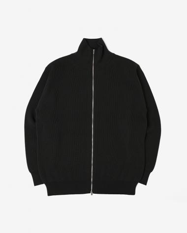  / SUPER HIGH TWIST WOOL DRIVERS KNIT / BLACK