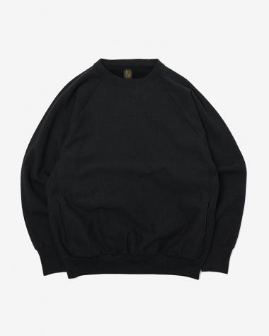  / MERANGE COLOR JUMBERCA URAKE CREW NECK / BLACK