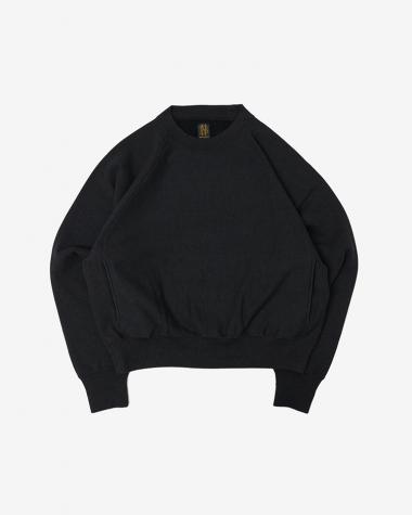  / MERANGE COLOR JUMBERCA URAKE CREW NECK / BLACK