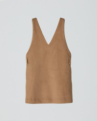  / 〈予約商品〉V neck mini dress / 252ZOE-OP01 / Beige