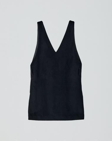  / 〈予約商品〉V neck mini dress / 252ZOE-OP01 / Black