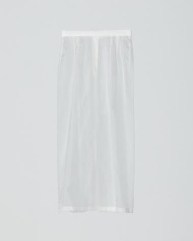  / 〈予約商品〉Sheer over skirts / 252ZOE-SK01 / White