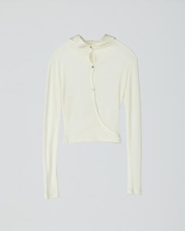  / 〈予約商品〉Hoodie tops / 252ZOE-CU01 / White