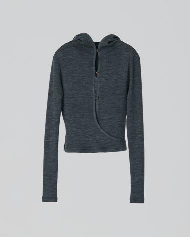  / 〈予約商品〉Hoodie tops / 252ZOE-CU01 / Gray